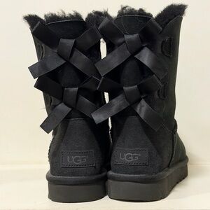UGG Women's Black Ribbon Winter Boots